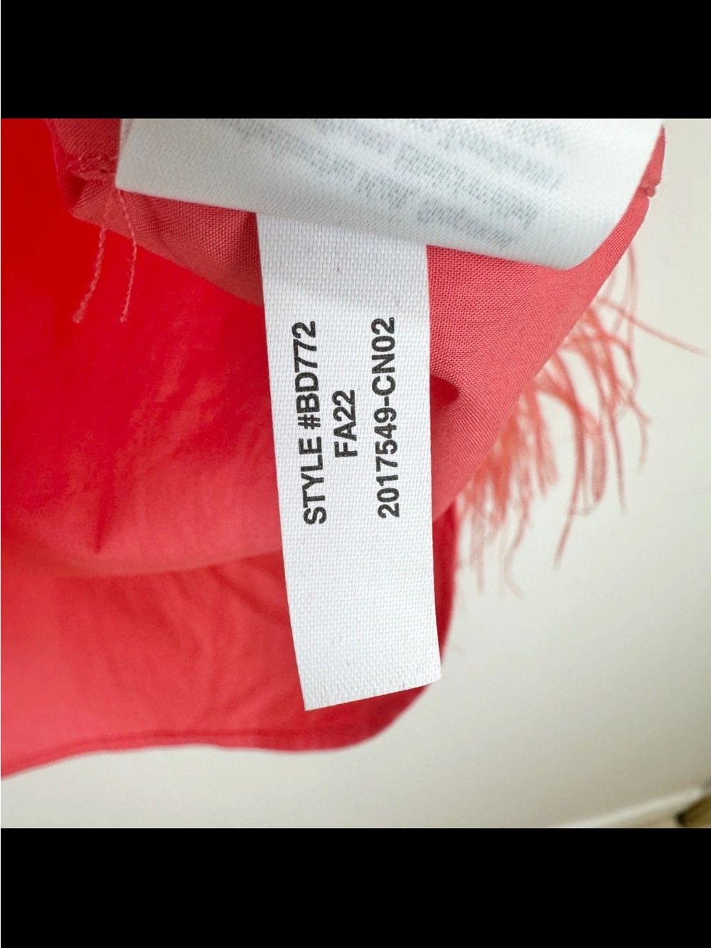 J.Crew Collection Feather Trim Poplin Button Up Shirt Coral Pink US 4 NWOT - Picture 8 of 11
